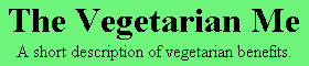 Vegetarian info