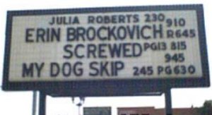 Erin Brockovich / Screwed / My Dog Skip